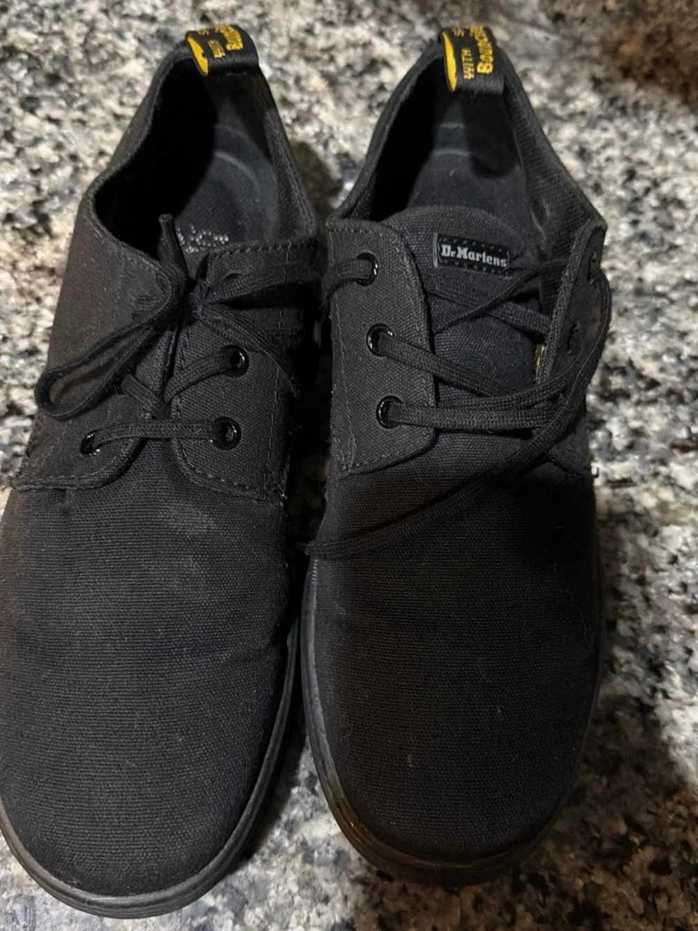 Doc Martens Soho Low Top Canvas Black Sneakers Shoes Womens 10